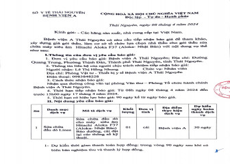 Thông báo mời báo giá