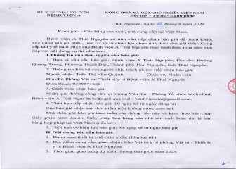 Thông báo mời chào giá gói thầu: Khí y tế