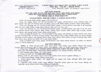 Quyết định phê duyệt  kết quả lựa chọn nhà thầu gói thầu: Mua bổ sung thuốc Rocuronium lần 2 năm 2023 game bắn cá
